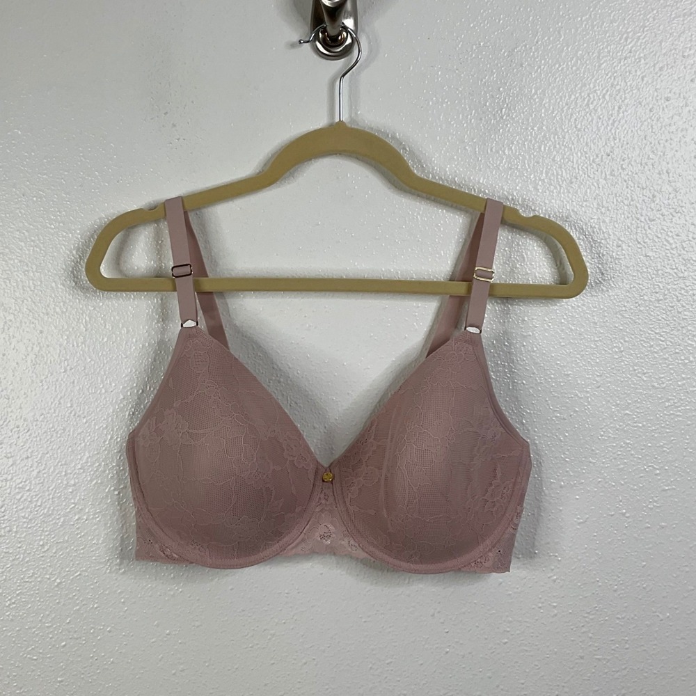 Natori Pink Lace Underwire Bra Size 36DDD